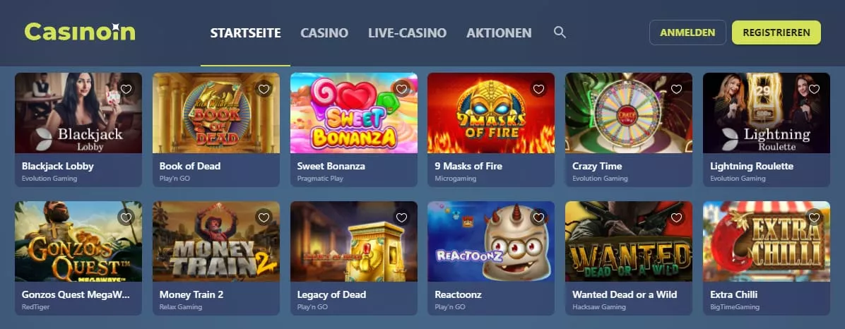 Casinoin Slot Spiele