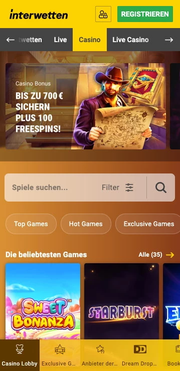 Interwetten Casino Bonus