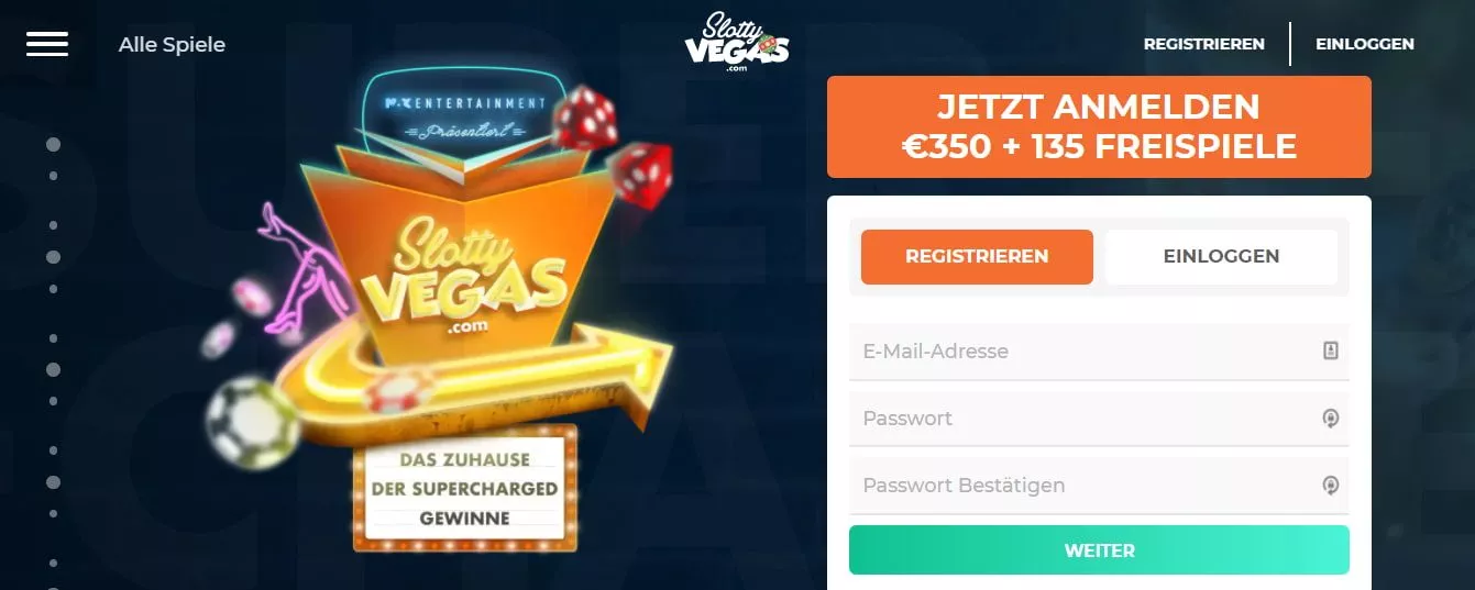 Slotty Vegas Casino Bonus