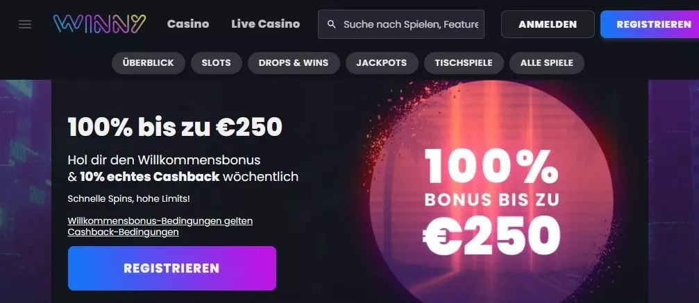 Winny Casino Bonus