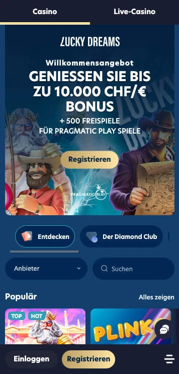 lucky dreams casino bonus