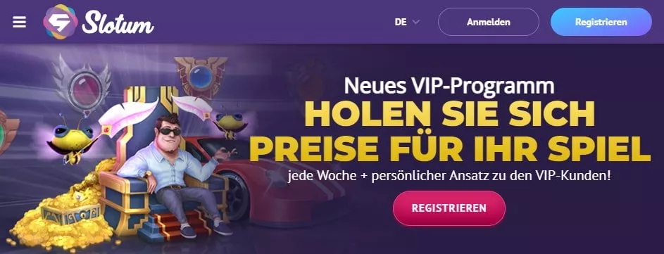 Slotum Casino Aktionen & VIP Programm 