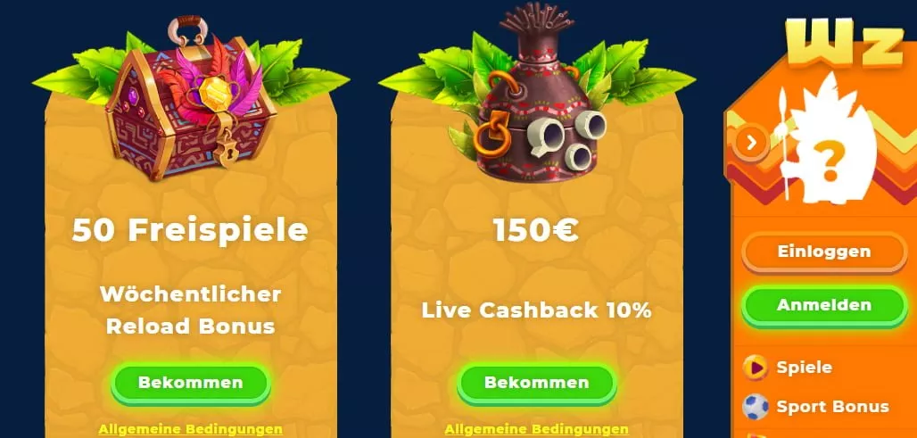 Wazamba Casino Aktionen