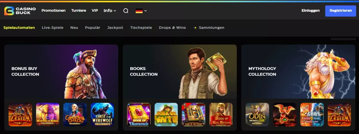 Casino Buck Slots und Spiele