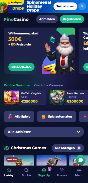 pinocasino willkommensbonus