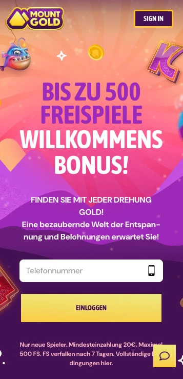 mount gold casino willkommensbonus