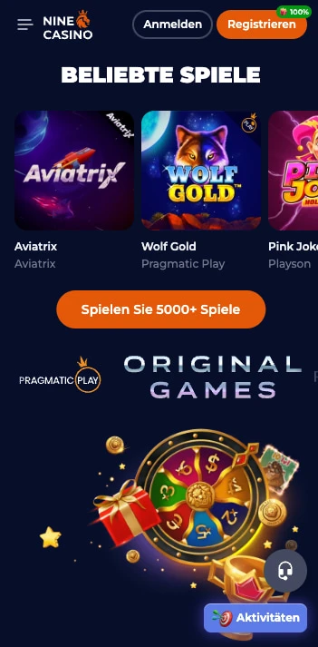 ninecasino spieleauswahl