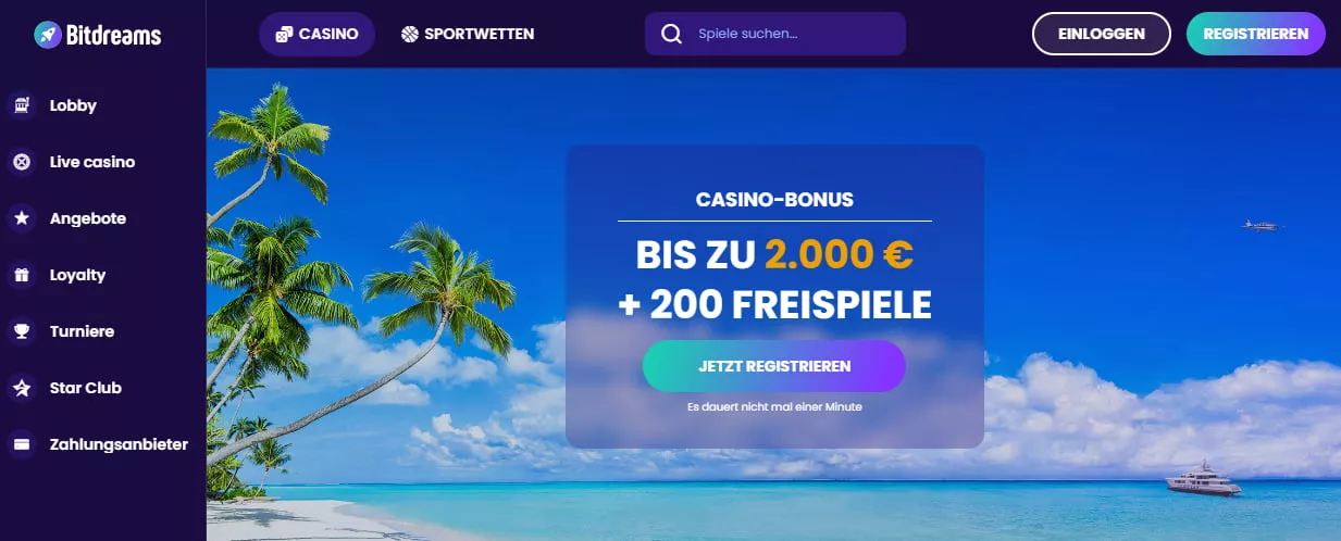 Bitdreams Casino Willkommensbonus