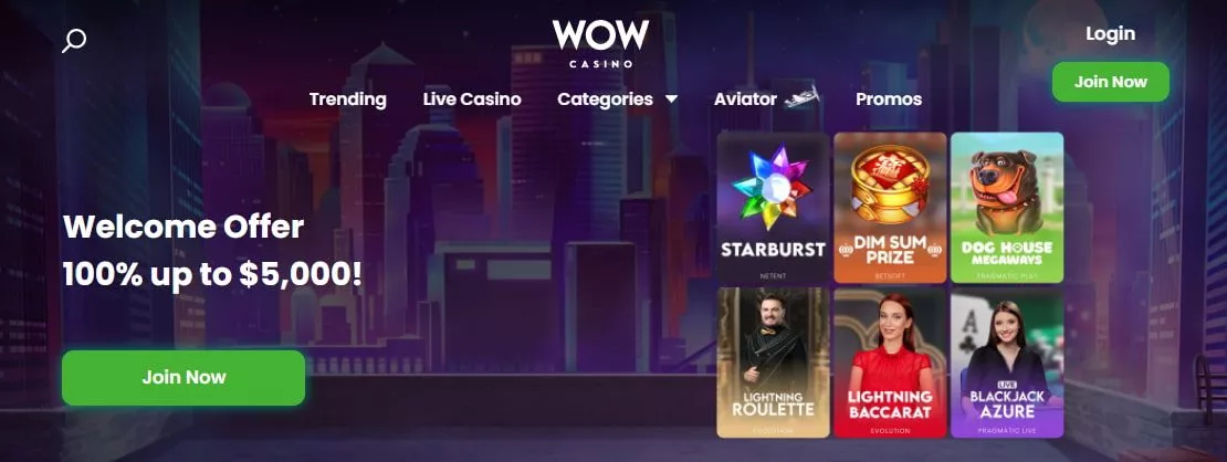 WOWcasino Bonus 