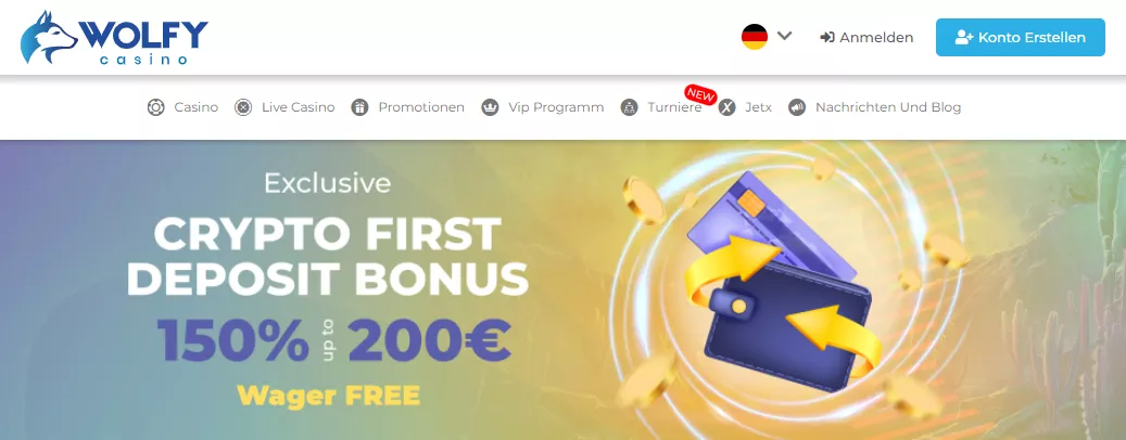 Wolfy Casino Crypto Bonus