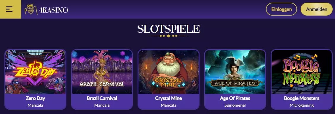 4kasino Spiele