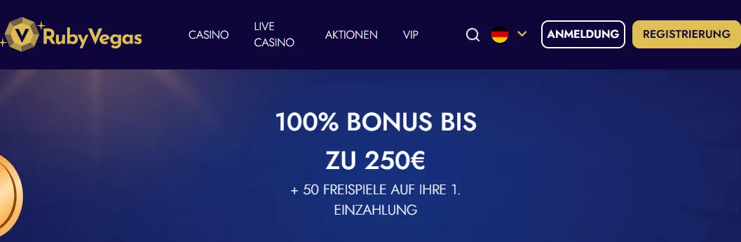 Ruby Vegas Casino Bonus & Freispiele