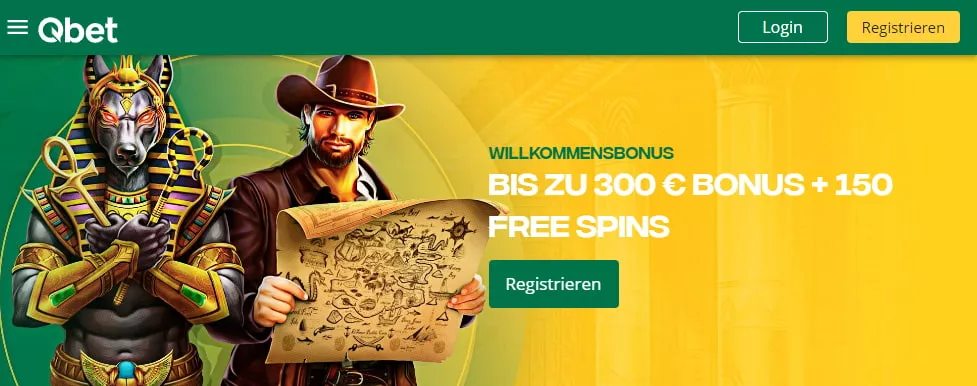 Qbet Casino Neukundenbonus