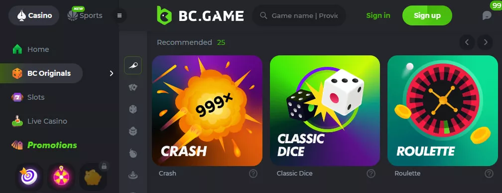 BC.Game Casino Slots