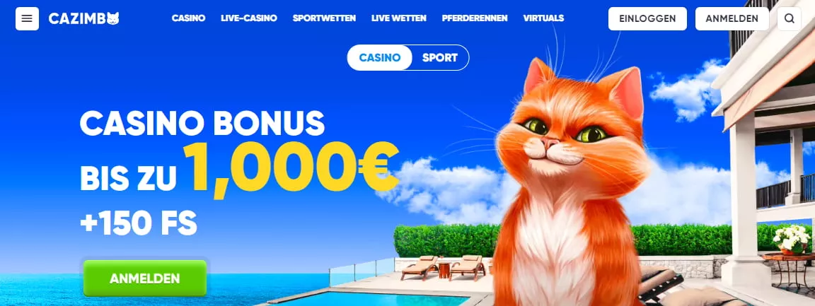 Cazimbo Casino Schweiz 2024 » Bis 1000€ Bonus + 150 Spins!
