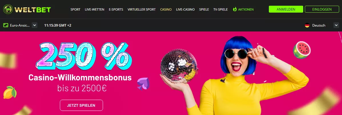 Weltbet Casino Bonus Code