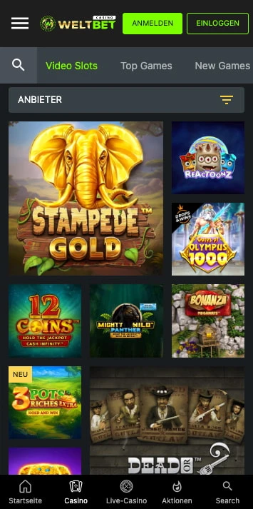 weltbet casino spieleangebot