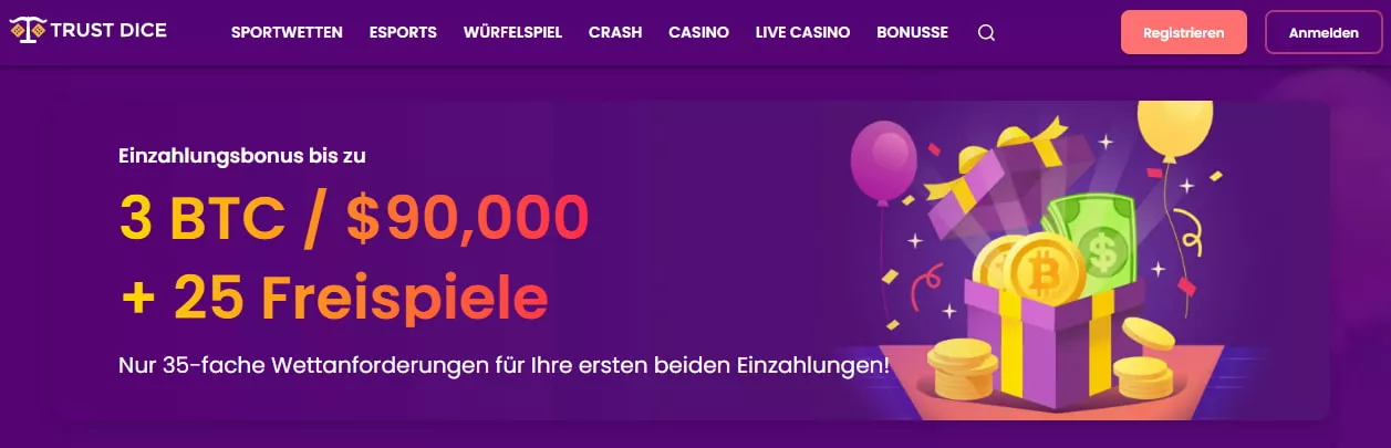 TrustDice Casino Bonus 