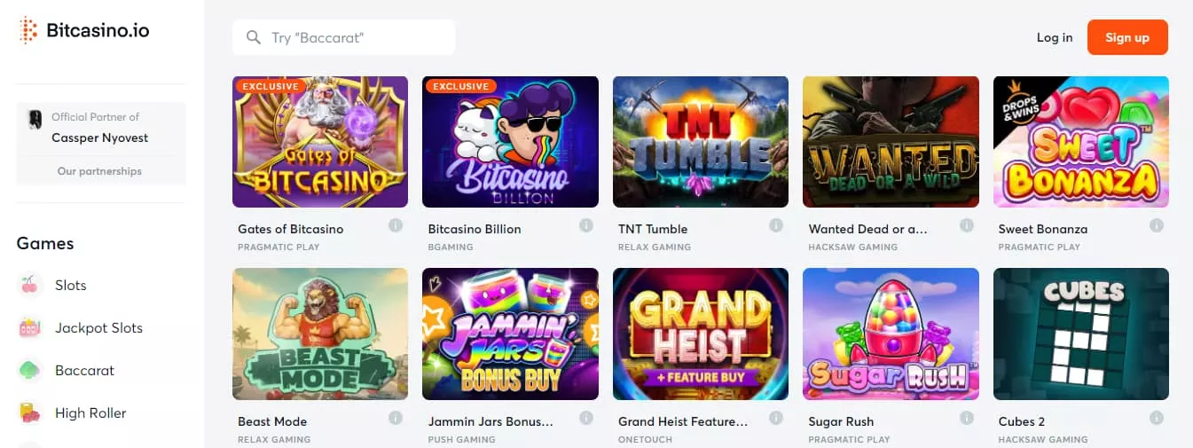 Bitcasino.io Spiele