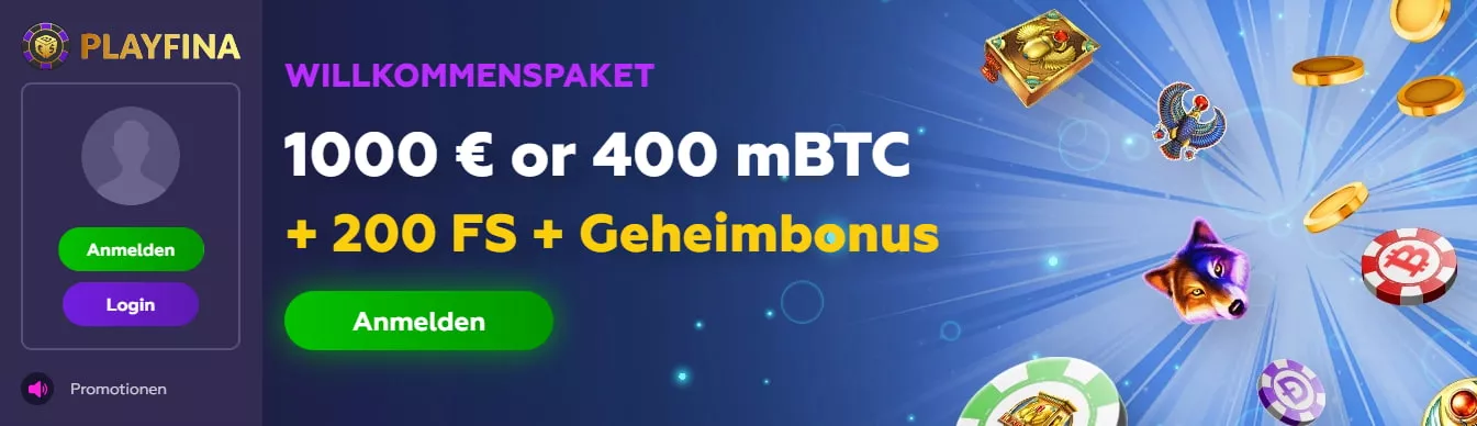 Playfina Casino Bonus