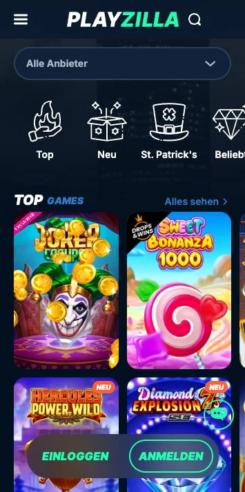 playzilla casino spieleauswahl