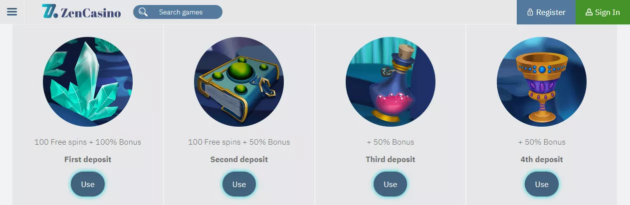 Zencasino Bonus