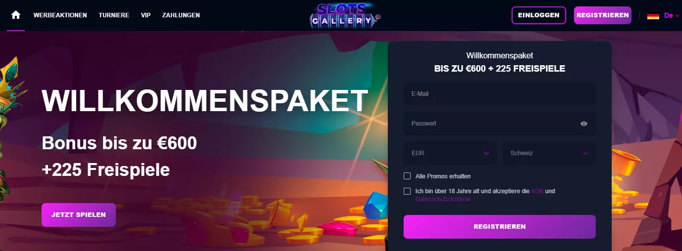 SlotsGallery Casino Bonus 