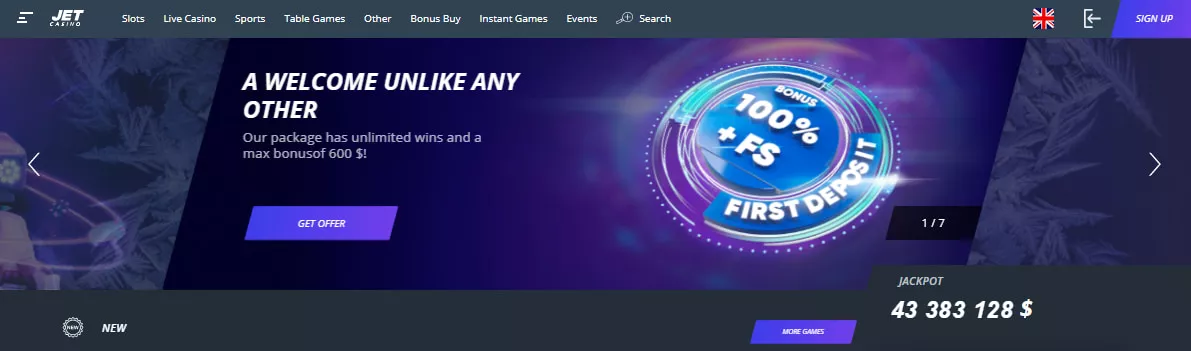 Jet Casino Bonus