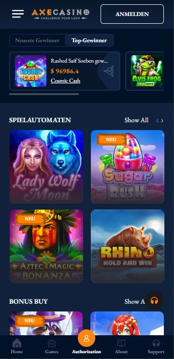 axecasino spiele