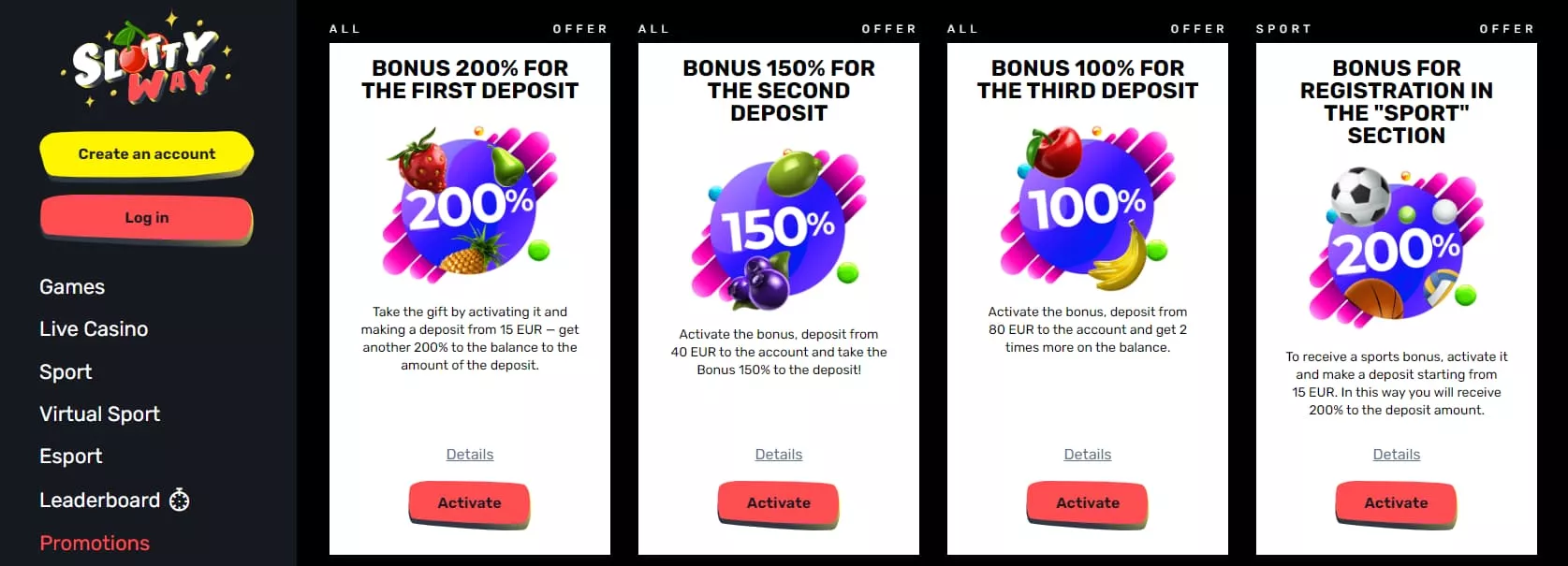 Slozzyway Casino Bonus 