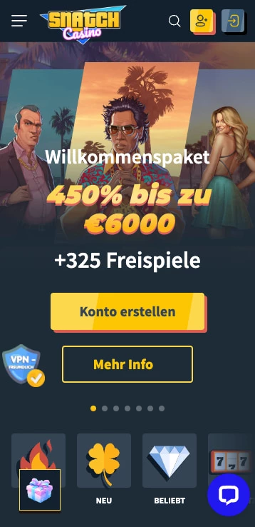 snatch casino willkommensbonus