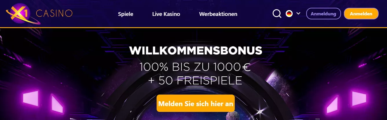 X1casino bonus