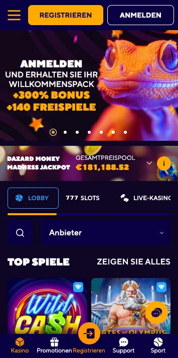 dazard casino willkommensbonus