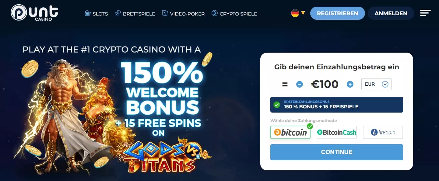 Punt Casino Bonus