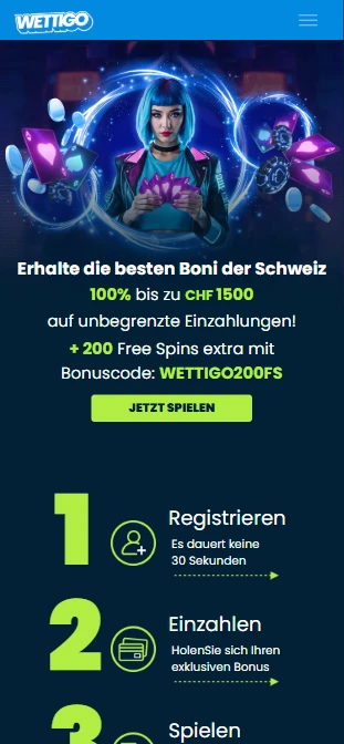 Wettigo Casino Bonus und FS