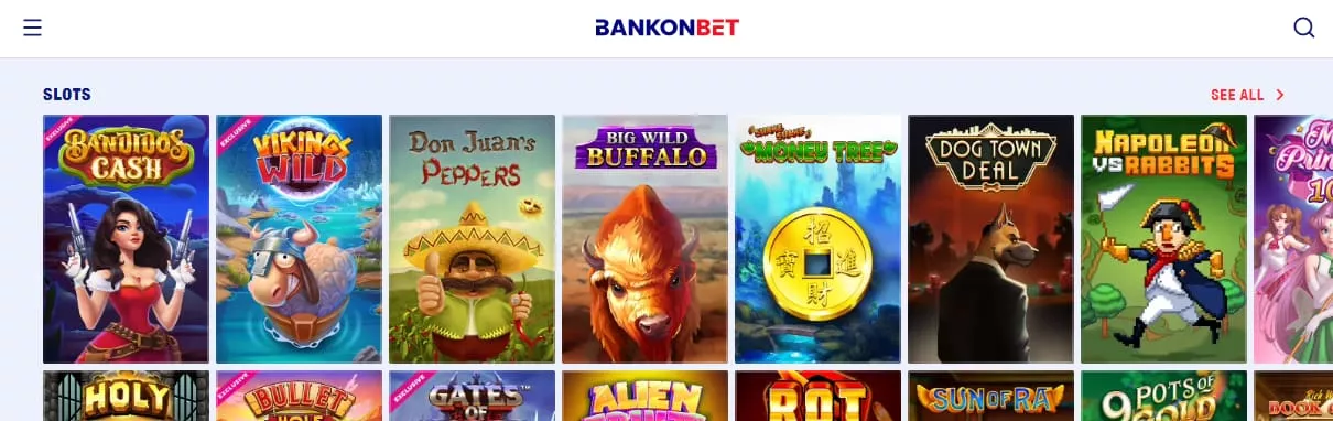 Bankobet Spiele