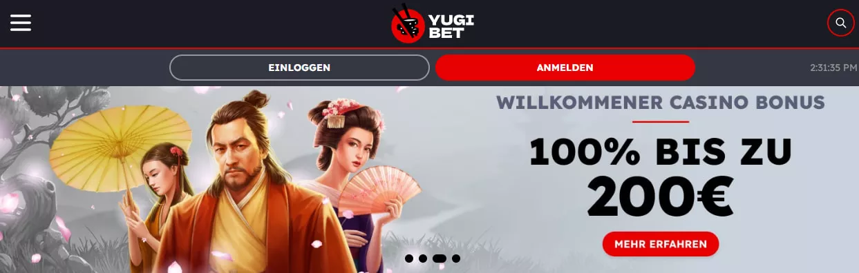 Yugibet Casino Bonus 