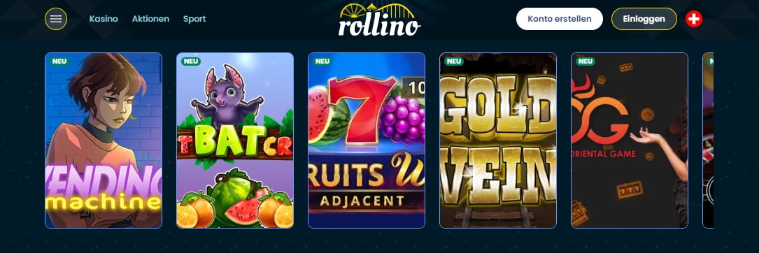 Rollino Casino Spiele