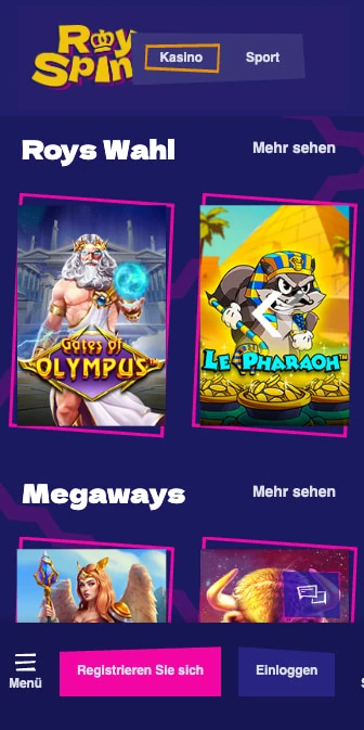 royspins casino spieleauswahl