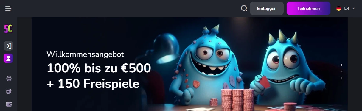 Scream Casino Willkommensbonus 