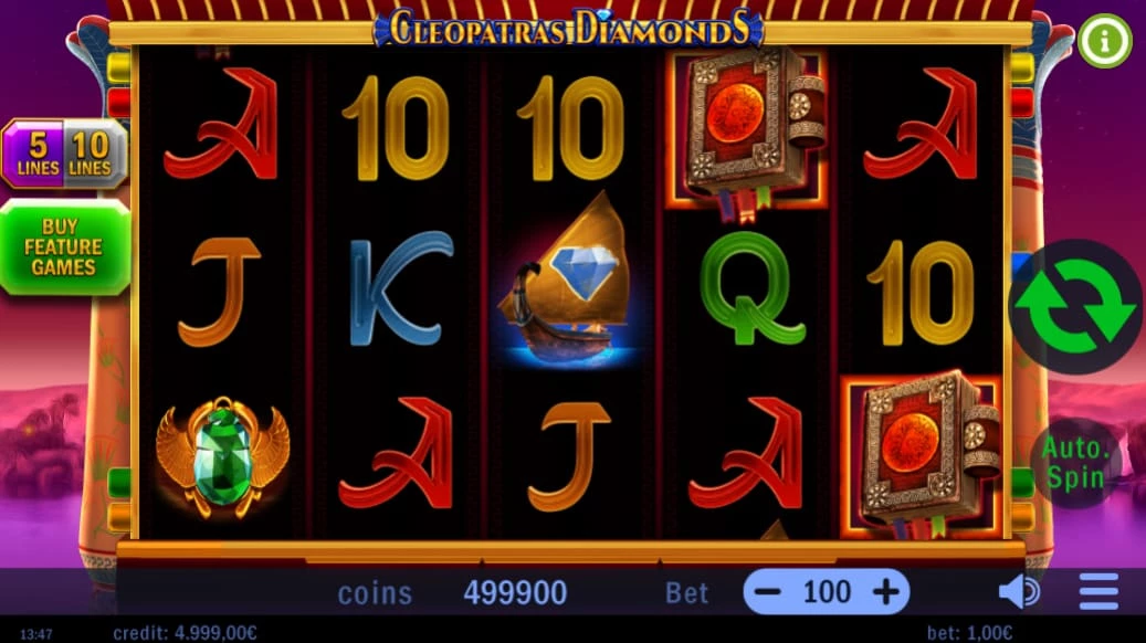 Cleopatras Diamonds Slot Vorschau 