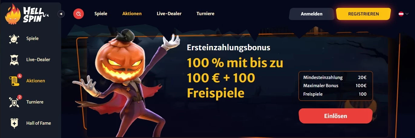 Hell Spin Casino Bonus 