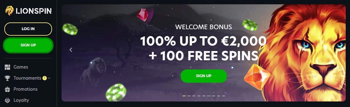 LionSpin Casino Bonus Code