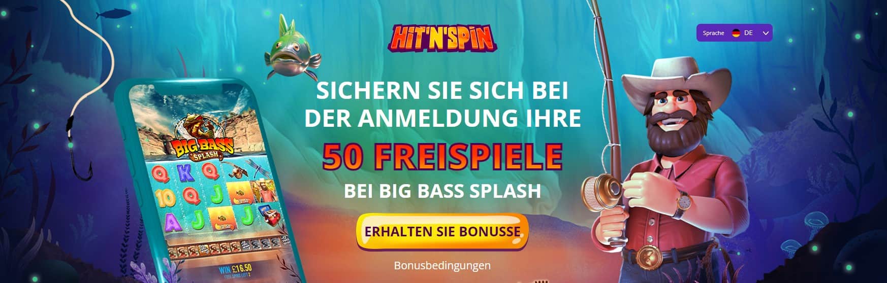 Hitnspin Casino Test Juli 2025: 50 Spins kostenlos!