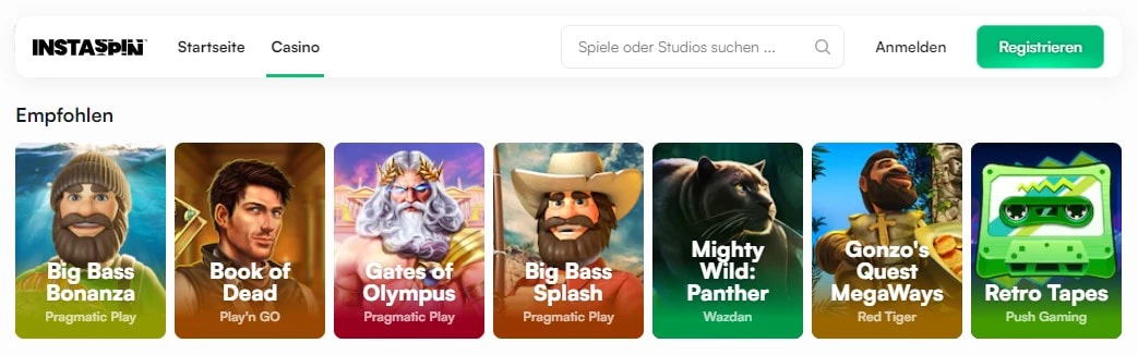 instaspin spiele