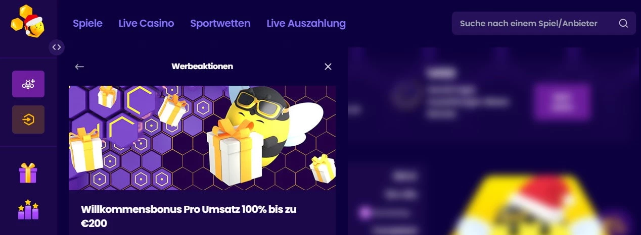 wazbee casino bonus