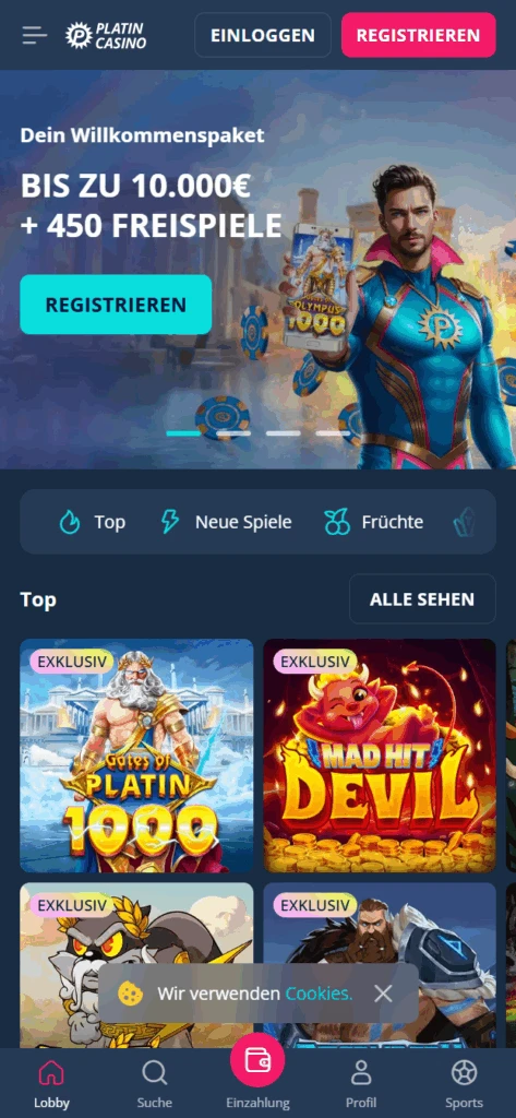 Platin Casino Bonus
