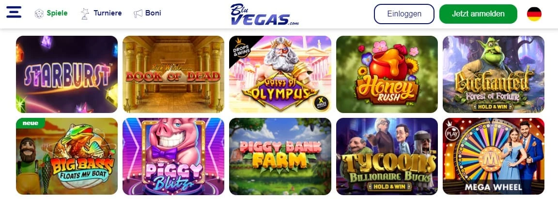 bluvegas casino spiele