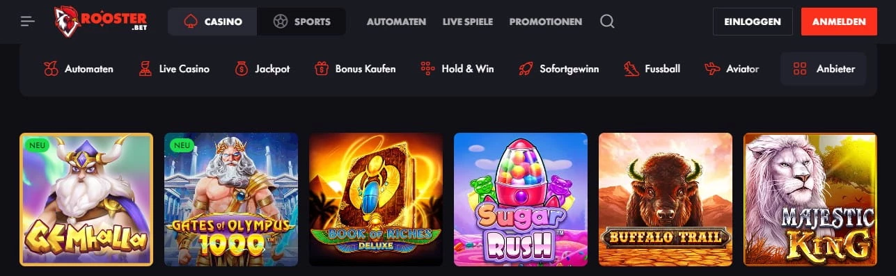 roosterbet spiele