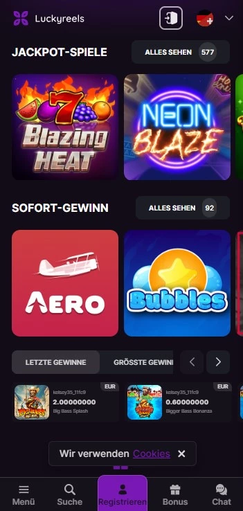 luckyreels casino spiele